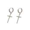 Wholesale Simple Ear Buckle Cross Earrings Earrings Neutral Unisex Daily