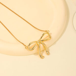 Golden big bow