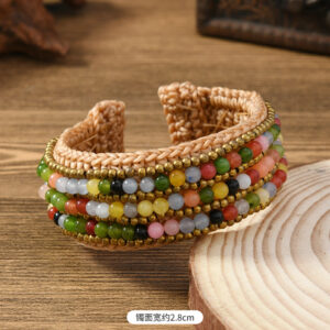 Braided natural stone bracelet (style 9)