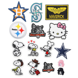 Wholesale Ya embroidered new embroidered cloth stickers cute cartoon patch five-pointed star puppy bag shoes decorative decals