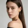 Wholesale Asymmetrical Bow Tie Stud Earrings For Women In 304 Stainless Steel With 18K Real Gold PVD Coated Plating And 0.03µm Thickness