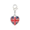 Wholesale 1 Piece Zinc Alloy American Flag Pendant