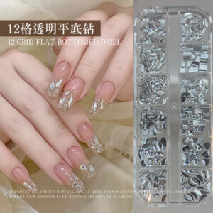 12 grid transparent flat bottom diamond (12tz-114)
