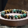 Wholesale retro niche design  turquoise bracelet for men and women ethnic style tiger eye stone bracelet