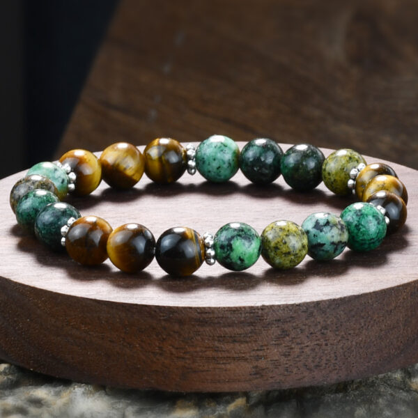 Wholesale retro niche design  turquoise bracelet for men and women ethnic style tiger eye stone bracelet