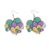 Wholesale Irish Carnival Wooden Earrings St. Patrick’s Clown Hat Earrings Holiday Jewelry