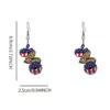 Wholesale Retro Heart Shape Drop Earrings For Women With Multicolor Acrylic And 304 Stainless Steel Ear Pins