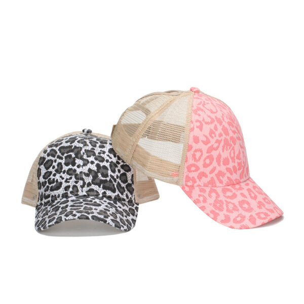 oly-cc41142131bcad0cd0d1674fc10d3274 Wholesale leopard print high ponytail baseball cap outdoor fashion sunshade camouflage net cap curved eaves cap