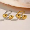 Wholesale PVD Coated Real Gold Plated Geometric 304 Stainless Steel IG Style Elegant Retro Waterproof Non Tarnish Open Rings