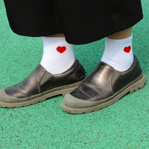 Wholesale simple Valentine's Day super cute little love red heart socks socks