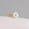oly-cc51b947ff55c49195f4be256b390f21 Wholesale Ion Plating (IP) 18K Gold Real Gold Plated Flower 304 Stainless Steel Elegant Sweet IG Style Waterproof Non Tarnish Rings Earrings Necklace