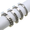 Wholesale Stainless Steel Titanium Steel Bracelet with Non-Fading and Faceted on All Sides, Simple Store Treasure