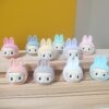 Wholesale cartoon flocking resin small pendant cloth ugly cute doll doll blind box small gift