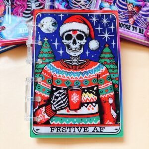 A753-tarot notebook-holiday (with inner pages and buckles)