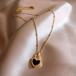 Double-sided heart necklace