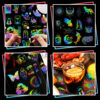 oly-cc87f023a274016838cba64e9c2c3013 Wholesale Sell 100 transparent laser stickers PET creative diy retro laser hand account holographic stickers