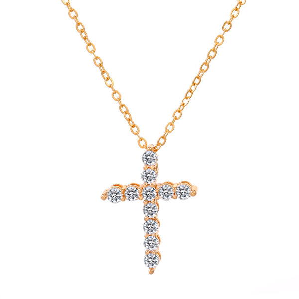 Wholesale Arrival Cross Necklace Women's Style Creative Design Geometric Lockbone Chain Punk Hip-hop Necklace Chain