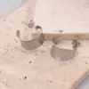 Wholesale 1 Pair/Package Casual Modern Style Simple Style C Shape Fish Scales Handmade Polishing Plating 304 Stainless Steel 18K Gold Plated Plating Color Rose Gold Plated Ear Studs
