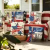 Wholesale Household Plush Pillow Case With Digital Printing, Perfect For Independence Day Decoration
