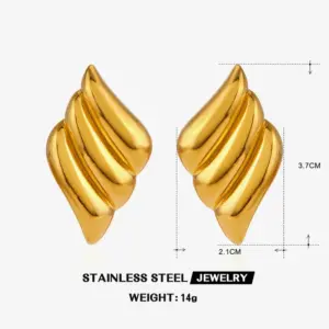 Gold Wings Earrings