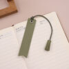 Wholesale leather tassel bookmark printable book reading paging device with lanyard double-sided bookmark