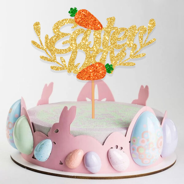 oly-ccc490ef32d63c17cce2ce2637ea872a Wholesale Easter birthday cake card holder dessert decoration carrot cake decoration birthday gift plug-in