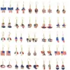 Wholesale 1 Pair Retro Constellation Fruit Heart Shape Patchwork Arylic Drop Earrings