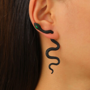 oly-cd01957765074193584dcc68c44e4875 Wholesale hip-hop style detachable high-level sense exaggerated snake earrings female punk personality trendy earrings earrings