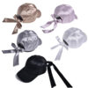 oly-cd109c7e0fc893baac1cda37a2a8a932 Wholesale Baseball Hat Women's Satin Bright Ribbon Bow Casual Fashion Black Cap Sunshade Hat