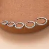 Wholesale 1 Piece 316L Stainless Steel Zircon Simple Style Classic Style Shiny Ear Cartilage Rings & Studs Round Waterproof Non Tarnish Surgical Steel 18K Gold Plated Ear Cartilage Rings & Studs