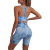 oly-cd2455266f90692c70e922a2beebec4c Wholesale Seamless Yoga Suit Women's High Waist Tie Dye Yoga Pants Sports Bra Suit Fitness Yoga Suit Women