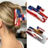 Wholesale American Flag Hair Claws For Women, Acrylic Hairpin Accessories Perfect For Independence Day