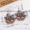 oly-cd44324d3b6a477c5b131239c95a8454 Wholesale carnival color jewelry exaggerated mask hollow wooden personality trend earrings