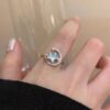 oly-cd7a6bc7ed87fa5d6265ce439683ab59 Wholesale Galaxy Accompaniment ~ Star Zircon Ring Light Luxury High-Quality Temperament Ring Fashion Personality Easiest for Match