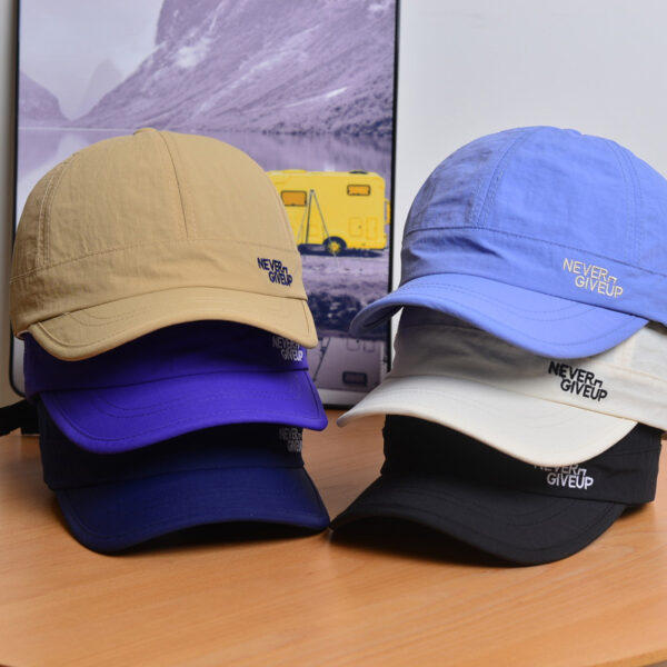 oly-cd95c7fc788308cab56b3dab0f189521 Wholesale Side letter embroidery quick-drying short-brimmed baseball hat for men and women spring breathable cap tide