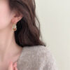 Wholesale Niche elegant light luxury high-grade red earrings for women autumn and winter popular earrings earrings show face small