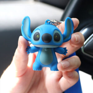 Wholesale Stilwell Keychain Voice ILOVEYOU Luminous Doll Cartoon Cute School Bag Couple Hanging Ornaments Factory Spot
