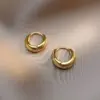 Wholesale PVD Coated 18K Gold Plated Solid Color 304 Stainless Steel Simple Style Classic Style Waterproof Non Tarnish Earrings