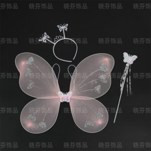 Snow tooth color (fairy stick + plastic headband) / Free size