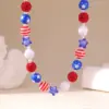 Wholesale Round Beaded Chain Necklace For Women In Multicolor Plastic With Stone-Free Inlay, Simple Style