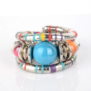 Colorful multi-layered bracelet