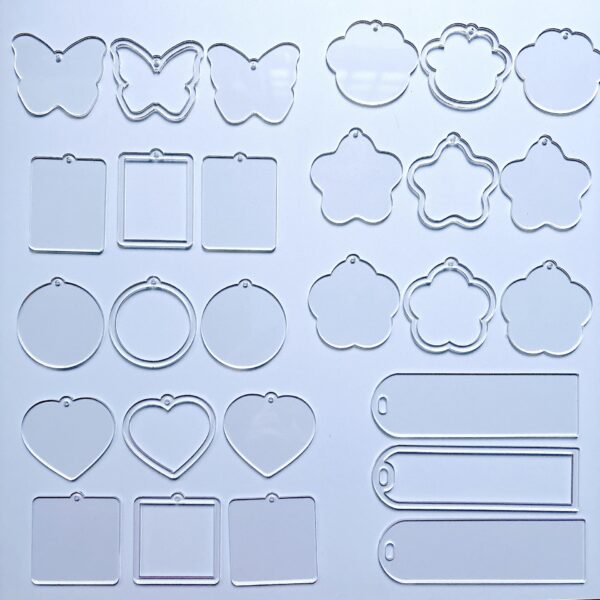 Wholesale Transparent Rocking Acrylic Piece DIY TikTok TK Jewelry Accessories Handmade Patch Material Flow Hemp Mold