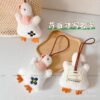 oly-cdf320a0b022b737b9279254eef49417 Wholesale Creative Cartoon Big White Goose Plush Pendant Cute Bib Duck Doll Hanging Ornaments Grasping Machine Doll Bag Accessories Gift