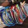 oly-cdfbac69af9e6246f9cdf567a9091074 Wholesale Jewelry Hand Beaded Crystal Bracelet Bohemian Ethnic Style Color Rice Bead Bracelet Women's Braided Rope Hand Rope