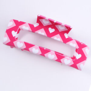 Printed square love heart