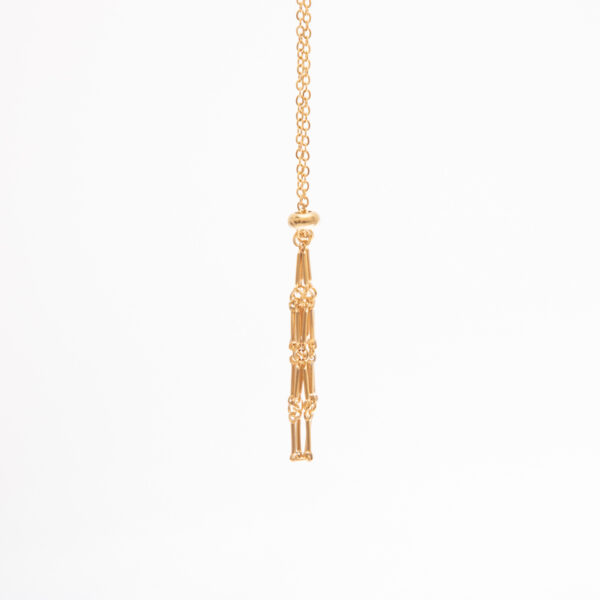 oly-ce17359dcb18c34459ecd59bda7c9a93 Wholesale Stainless Steel Net Pocket Necklace High-grade Natural Gemstone Crystal Accessories Bamboo Woven Adjustable Chain Pendant