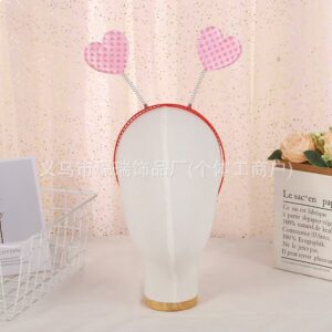 Pink sequin heart