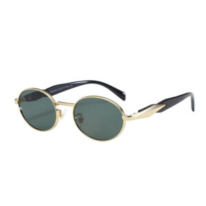 gold frame green film