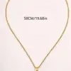 oly-ce469b9b9cf988dfc16e3fb274157596 Wholesale Waterproof Non Tarnish Cross Necklace For Adults With 18K Real Gold Plated 304 Stainless Steel And Electroplated Woven Chain