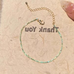 Green zircon bracelet